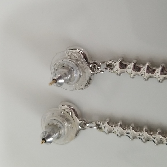 Swarovski Majestic Dew Drop Dangle Elegancy Earrings EUC - Picture 11 of 13